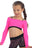 KIDS LONG SLEEVE CROP TOP WITH THUMB HOLES