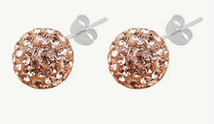 Sparkle Ball Earrings- 10mm