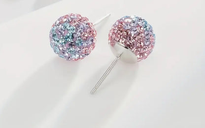 Sparkle Ball Earrings- 10mm