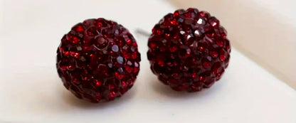 Sparkle Ball Earrings- 10mm