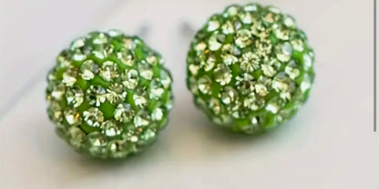 Sparkle Ball Earrings- 10mm