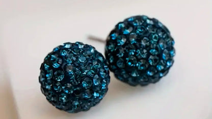 Sparkle Ball Earrings- 10mm