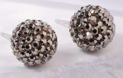 Sparkle Ball Earrings- 10mm