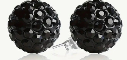 Sparkle Ball Earrings- 10mm