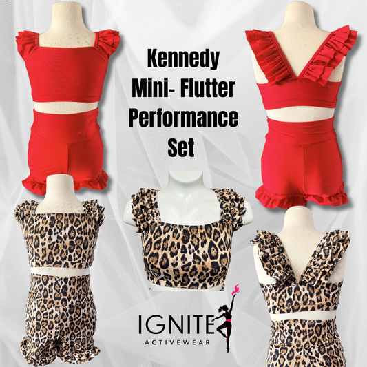 Ignite Activewear- Kennedy  Mini Flutter Performance Set