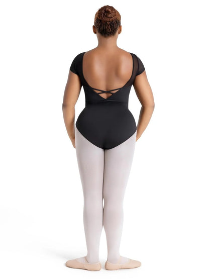Capezio Mesh Yolk Leotard  Meryl - Short Sleeve- MC831W