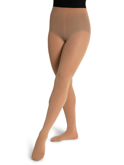Capezio Ultra Soft Self Knit Waistband Footed Tight- Ladies