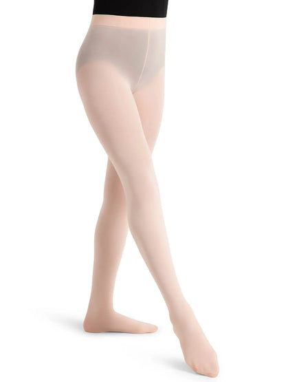 Capezio Ultra Soft™ Self Knit Waistband Footed Tight–Child