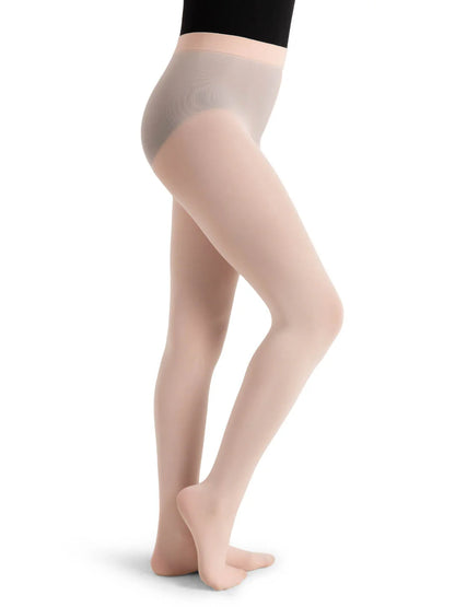 Capezio Ultra Soft™ Self Knit Waistband Footed Tight–Child