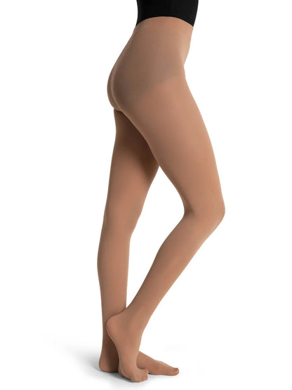 Capezio Ultra Soft Self Knit Waistband Footed Tight- Ladies