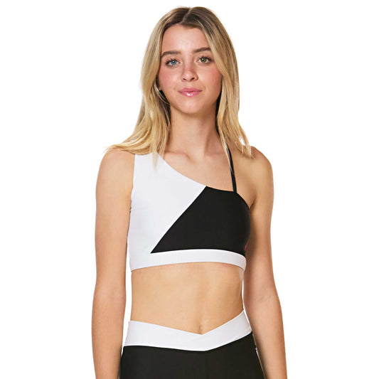 Dragonwing Ava Sports Bra - Black and White YOUTH/Young Adult
