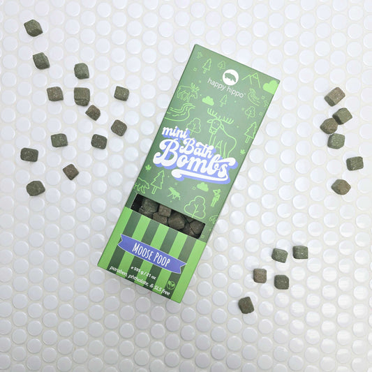 Happy Hippo Moose Poop - Mini Bath Bombs - Big Box