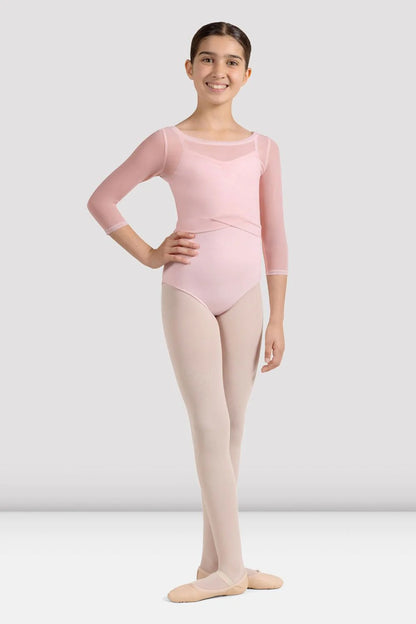 Bloch Miami Mesh Top 3/4 Sleeve- Children